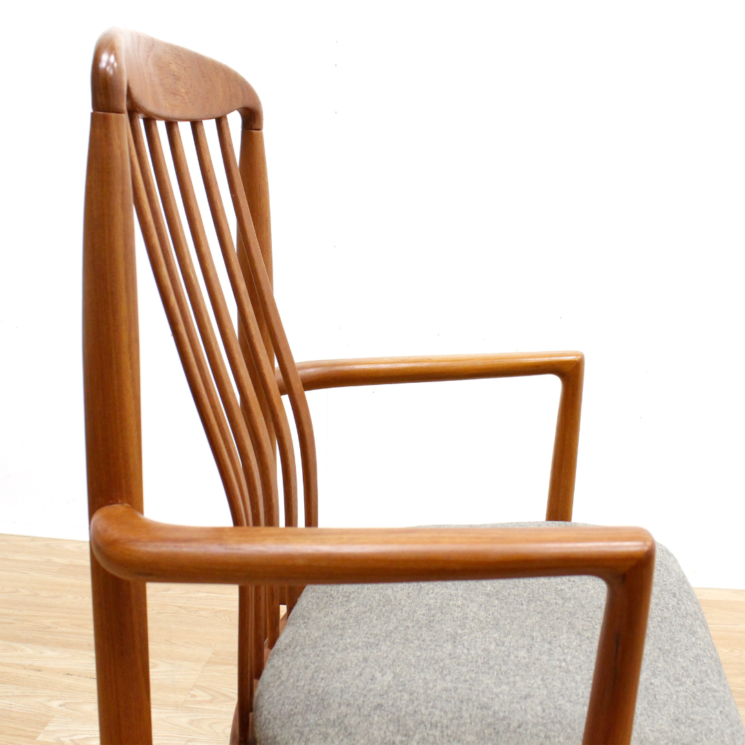 MID CENTURY TEAK DESK CHAIR BY BENNY LINDEN