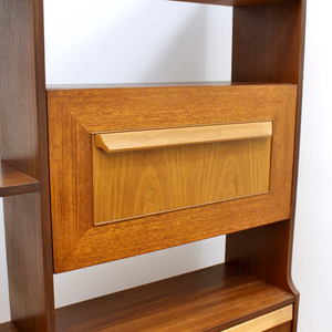 MID CENTURY BOOKCASE ROOM DIVIDER BY STONEHILL FURNITURE