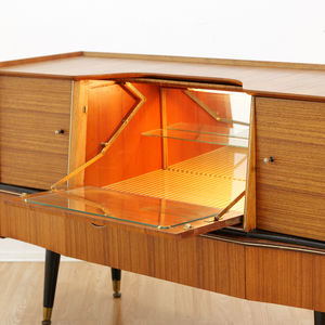 1960S LIQUOR CABINET CREDENZA BY BEAUTILITY OF LONDON