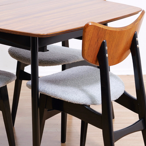 1950S DINING TABLE & BUTTERFLY CHAIRS BY BEAUTILITY FURNITURE