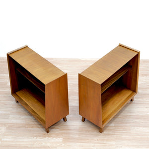 PAIR OF SMALL MID CENTURY BOOKCASES