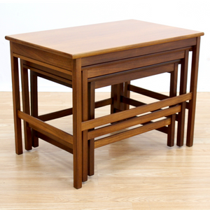 MID CENTURY DANISH TEAK NEST OF TABLES