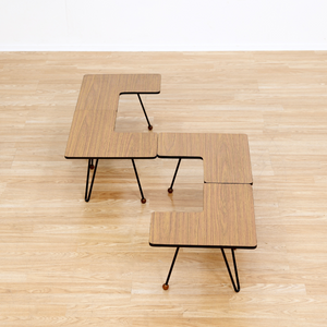 SET OF FOUR VINTAGE MODULAR SIDE TABLES