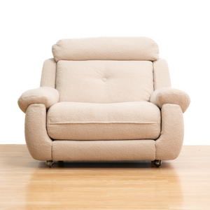 PAIR OF 1970S POST MODERN LOUNGE CHAIRS IN BOUCLE BY ENGLANDER