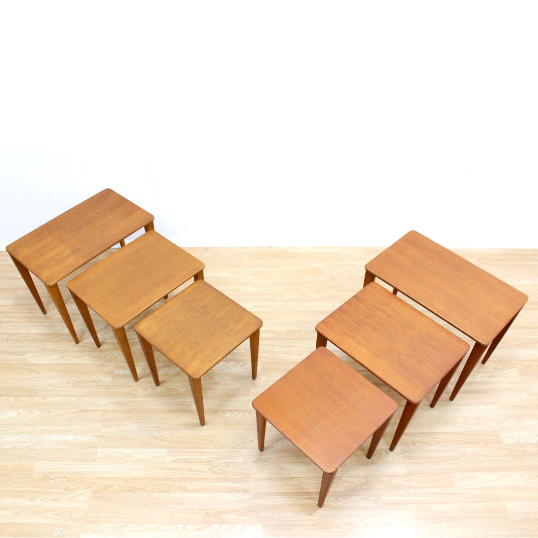 PAIR OF MID CENTURY NESTING SIDE TABLES BY GORDON RUSSELL