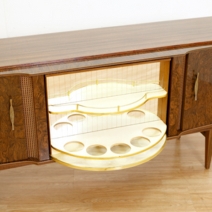 MID CENTURY COCKTAIL CABINET CREDENZA BY BEAUTILITY FURNITURE