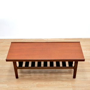 MID CENTURY DANISH TEAK COFFEE TABLE