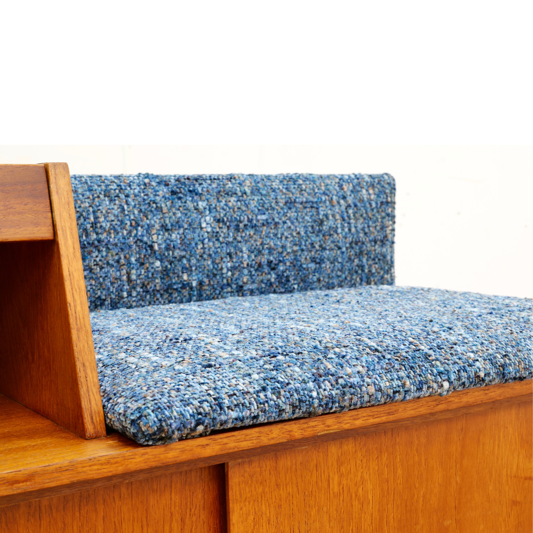 MID CENTURY ENTRYWAY BENCH IN TEAK BY CHIPPY HEATH