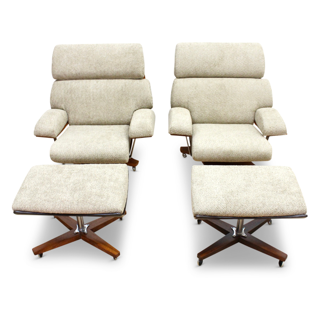 Pair of Mid Century Housemaster Lounge Chairs by G Plan
