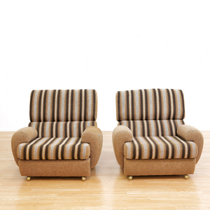VINTAGE 1970S SOFA & CHAIR SET BY SCHREIBER UK