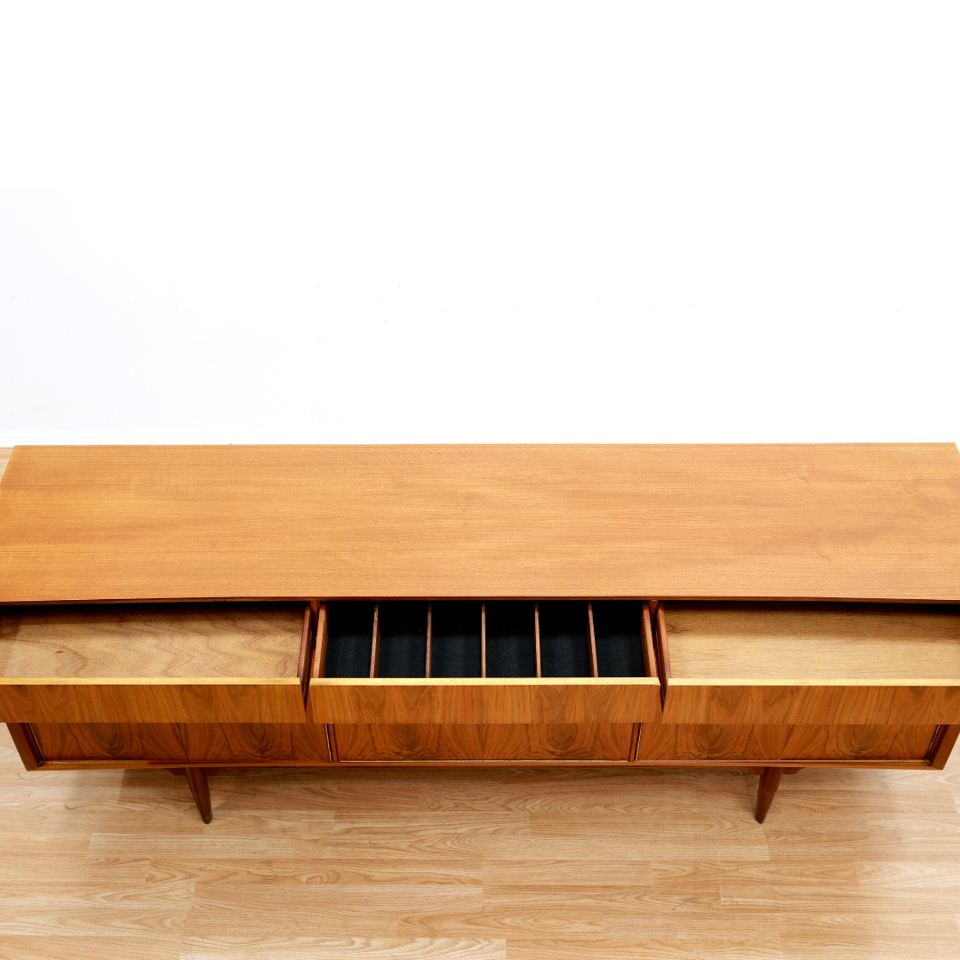 MID CENTURY ROSEWOOD CREDENZA BY MCINTOSH