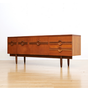 Reserved MID CENTURY LONG TEAK CREDENZA BY STONEHILL FURNITURE