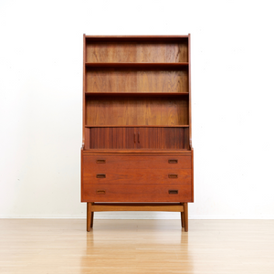 MID CENTURY DANISH SECRETARY DESK BY JOHANNES SORTH FOR BORNHOLM MOBELFABRIK