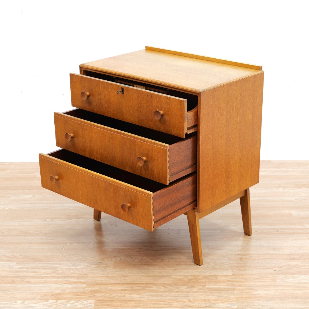 Mid Century Oak Vanity Dresser by Meredew