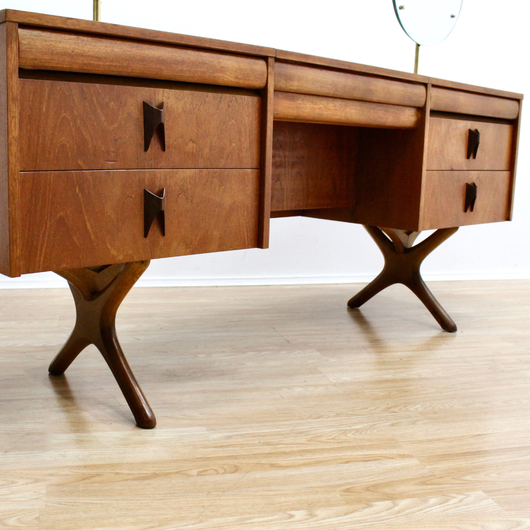 Mid Century Teak Vanity by Elliots of Newbury