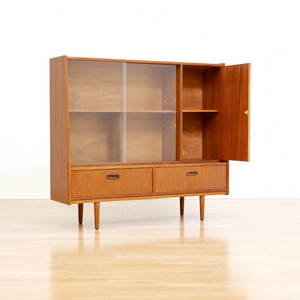 MID CENTURY TEAK CHINA ENTRYWAY CABINET