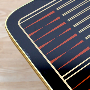 MID CENTURY ATOMIC BACKGAMMON COFFEE TABLE