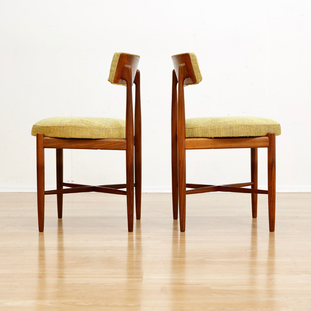 SET OF SIX MID CENTURY DINING CHAIRS BY VB WILKINS FOR G PLAN