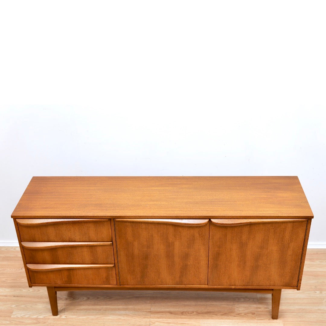 MID CENTURY TEAK CREDENZA BY MORRIS OF GLASGOW