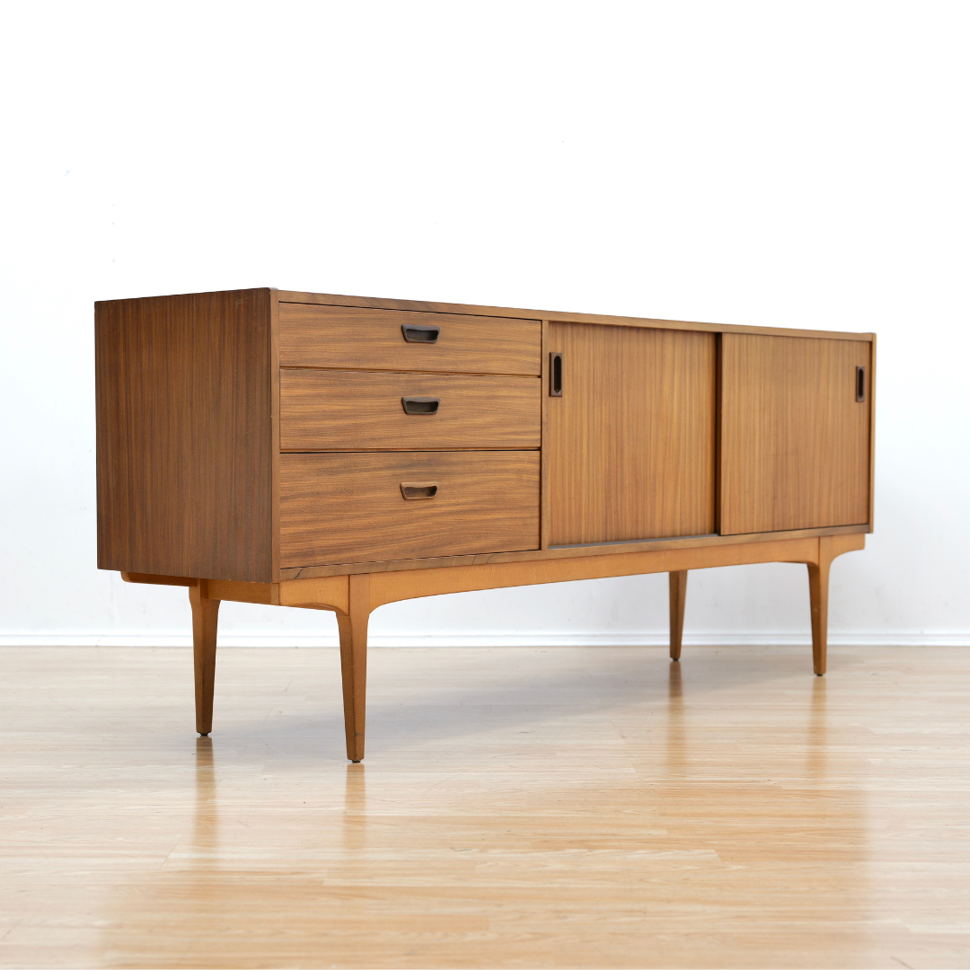 MID CENTURY LONG CREDENZA BY NATHAN FURNITURE