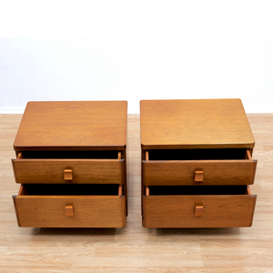 PAIR OF MID CENTURY NIGHTSTANDS BY STAG FURNITURE