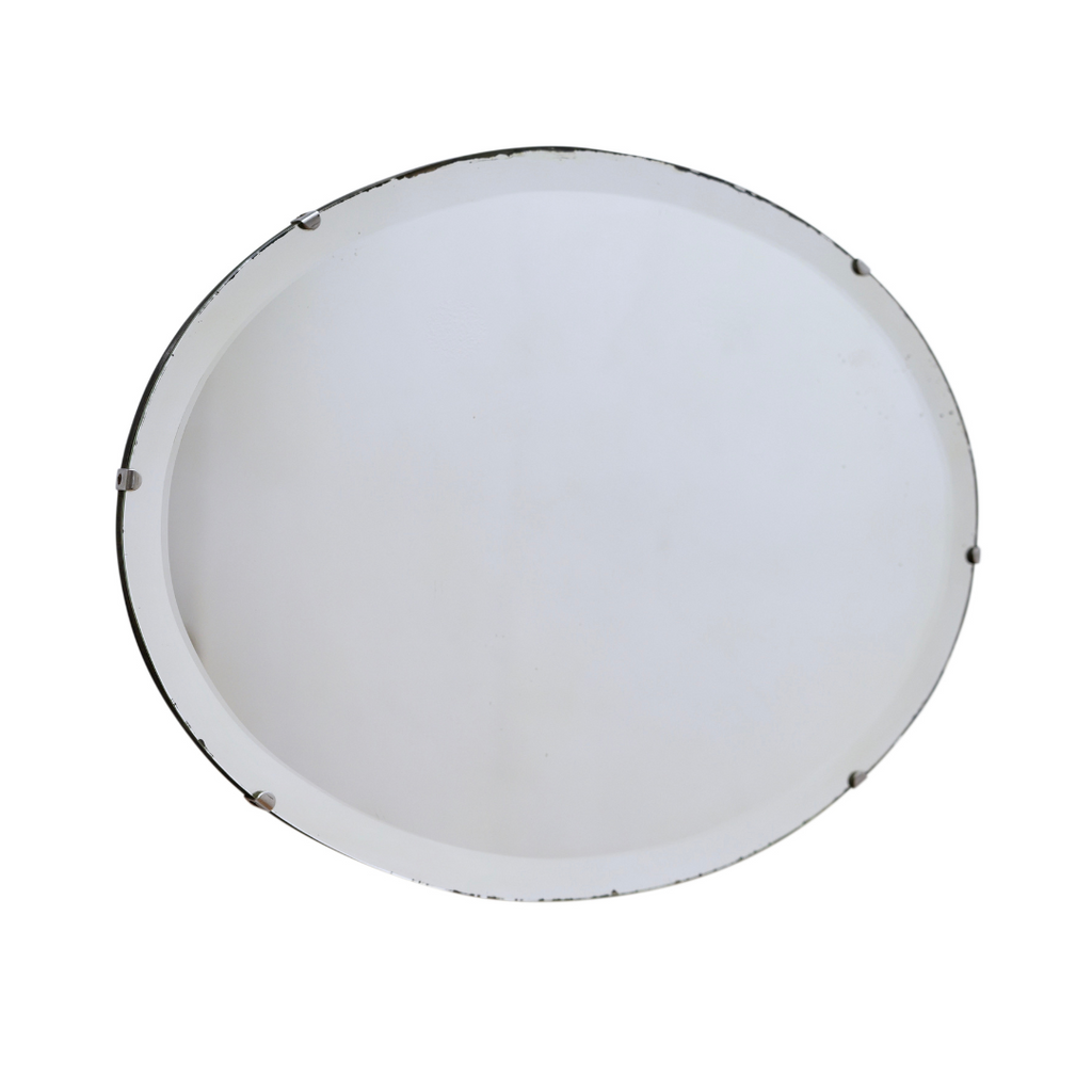 VINTAGE 1940S OVAL WALL MIRROR