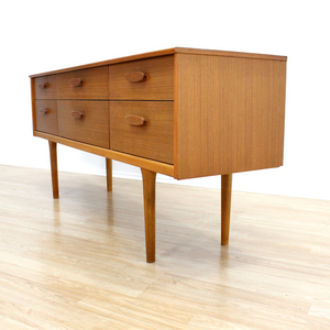 MID CENTURY SIX DRAWER DRESSER BY AUSTINSUITE FURNITURE