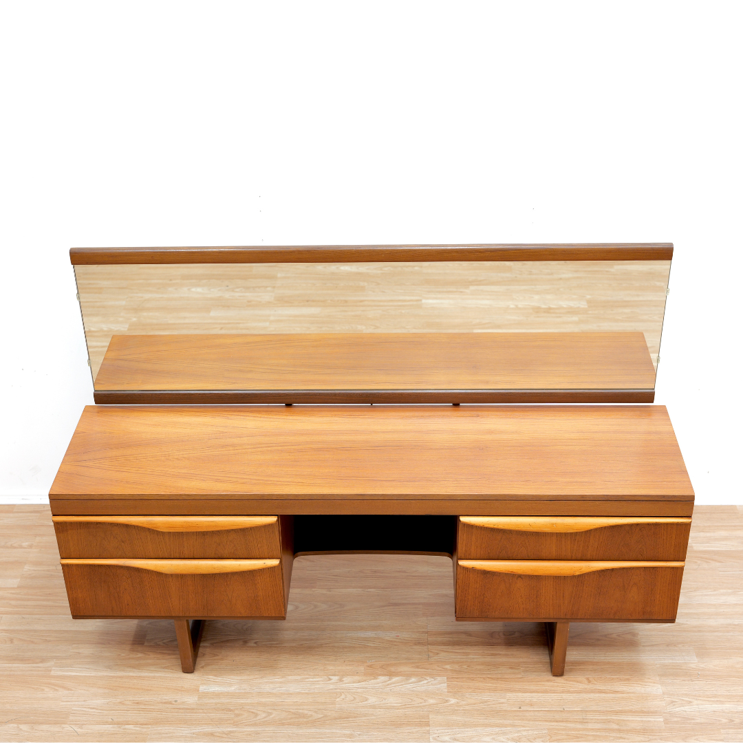 MID CENTURY TEAK VANITY BY AUSTINSUITE FURNITURE