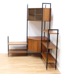 MID CENTURY AVALON MODULAR CORNER UNIT BOOKCASE