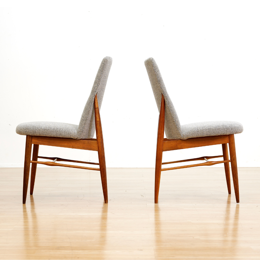 SET OF SIX MID CENTURY DINING CHAIRS BY PETER HAYWARD FOR VANSON FURNITURE