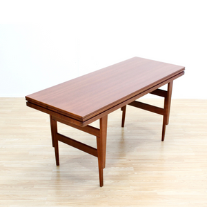 DANISH MODERN ELEVATION COFFEE / DINING TABLE IN TEAK BY TRIOH OF DENMARK