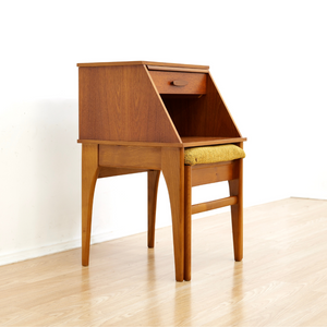 MID CENTURY PULL OUT ENTRYWAY BENCH SIDE TABLE BY CHIPPY HEATH