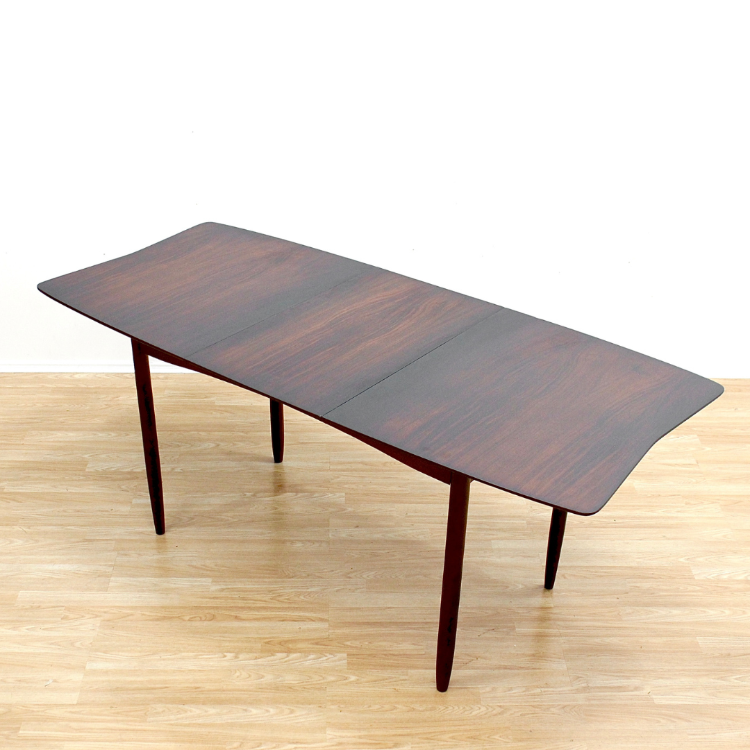 MID CENTURY EXTENDING DINING TABLE BY VANSON FURNITURE