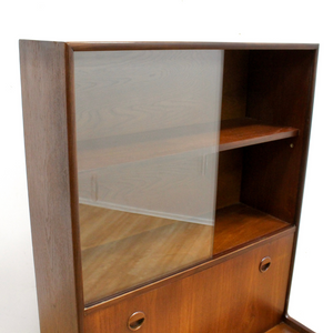 MID CENTURY CHINA DISPLAY CABINET BY TURNIDGE OF LONDON