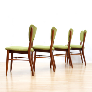 SET OF FOUR MID CENTURY DINING CHAIRS BY VANSON FURNITURE