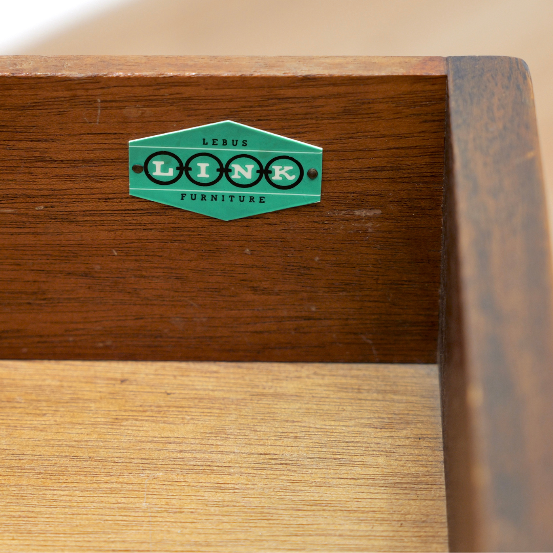 Small Mid Century Dresser Nightstand by Lebus Furniture