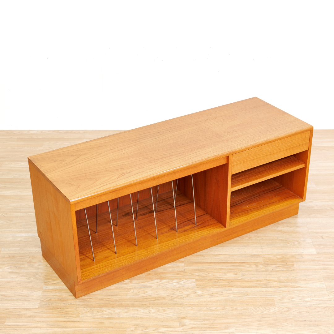 Mid Century Teak Vinyl Record Storage HIFI Media Unit by G Plan