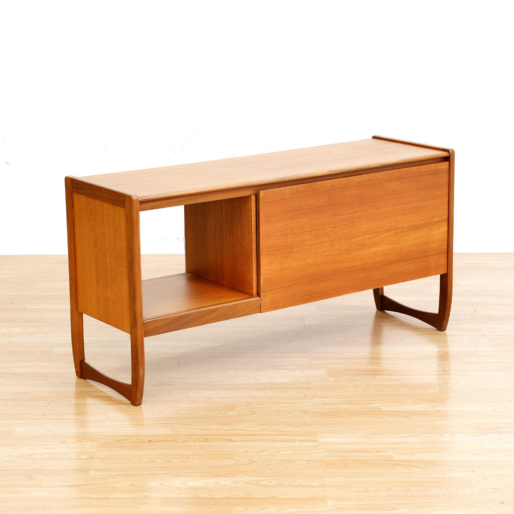 Reserved Mid Century Teak Vinyl Record Media Unit