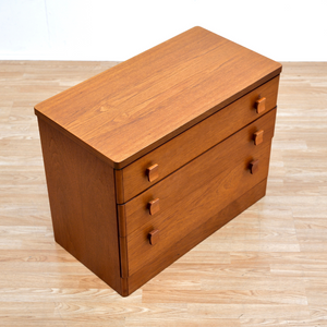 MID CENTURY TEAK NIGHTSTAND DRESSER BY STAG FURNITURE