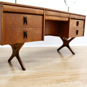 MID CENTURY TEAK VANITY BY ELLIOTS OF NEWBURY