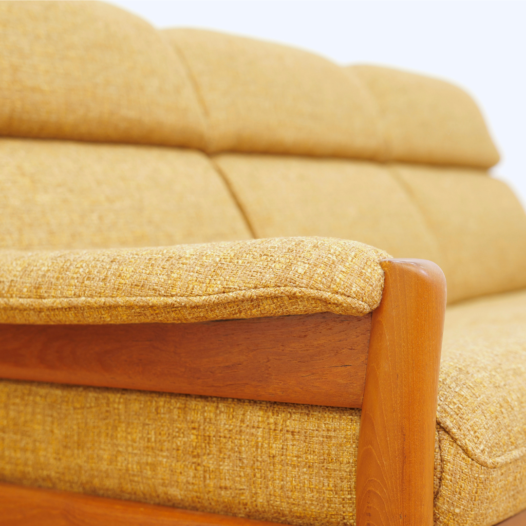 1960s Teak Three Seater Sofa by Dyrlund of Denmark