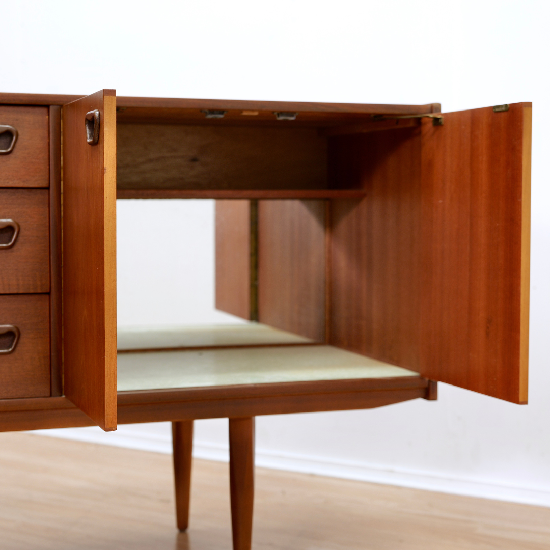 Mid Century 1960s Danish Teak Credenza