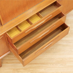 MID CENTURY TALL CREDENZA BUFFET BY JENTIQUE FURNITURE