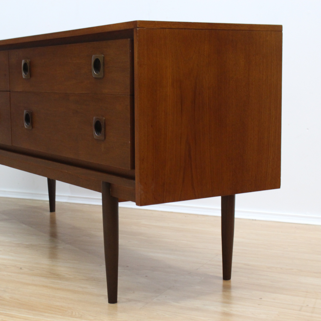 MID CENTURY WRIGHTON 4 DRAWER DRESSER