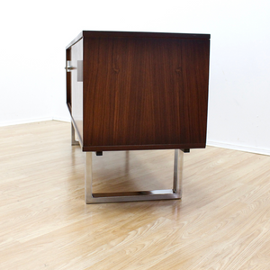 1970S ROSEWOOD & CHROME CREDENZA BY TREVOR CHINN & RAY LEIGH FOR GORDON RUSSELL