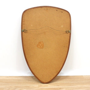 MID CENTURY DANISH TEAK SCULPTED TEARDROP MIRROR