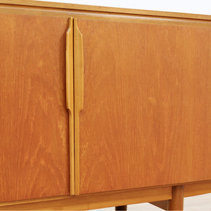 LONG MID CENTURY TEAK CREDENZA