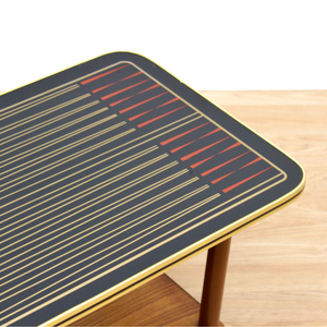 MID CENTURY ATOMIC BACKGAMMON COFFEE TABLE
