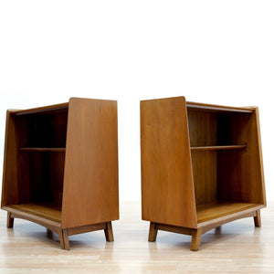 PAIR OF SMALL MID CENTURY BOOKCASES