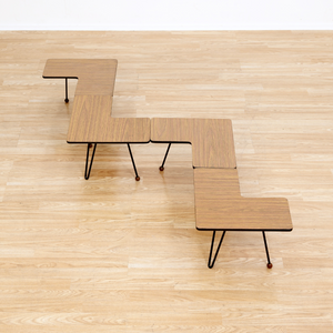 SET OF FOUR VINTAGE MODULAR SIDE TABLES